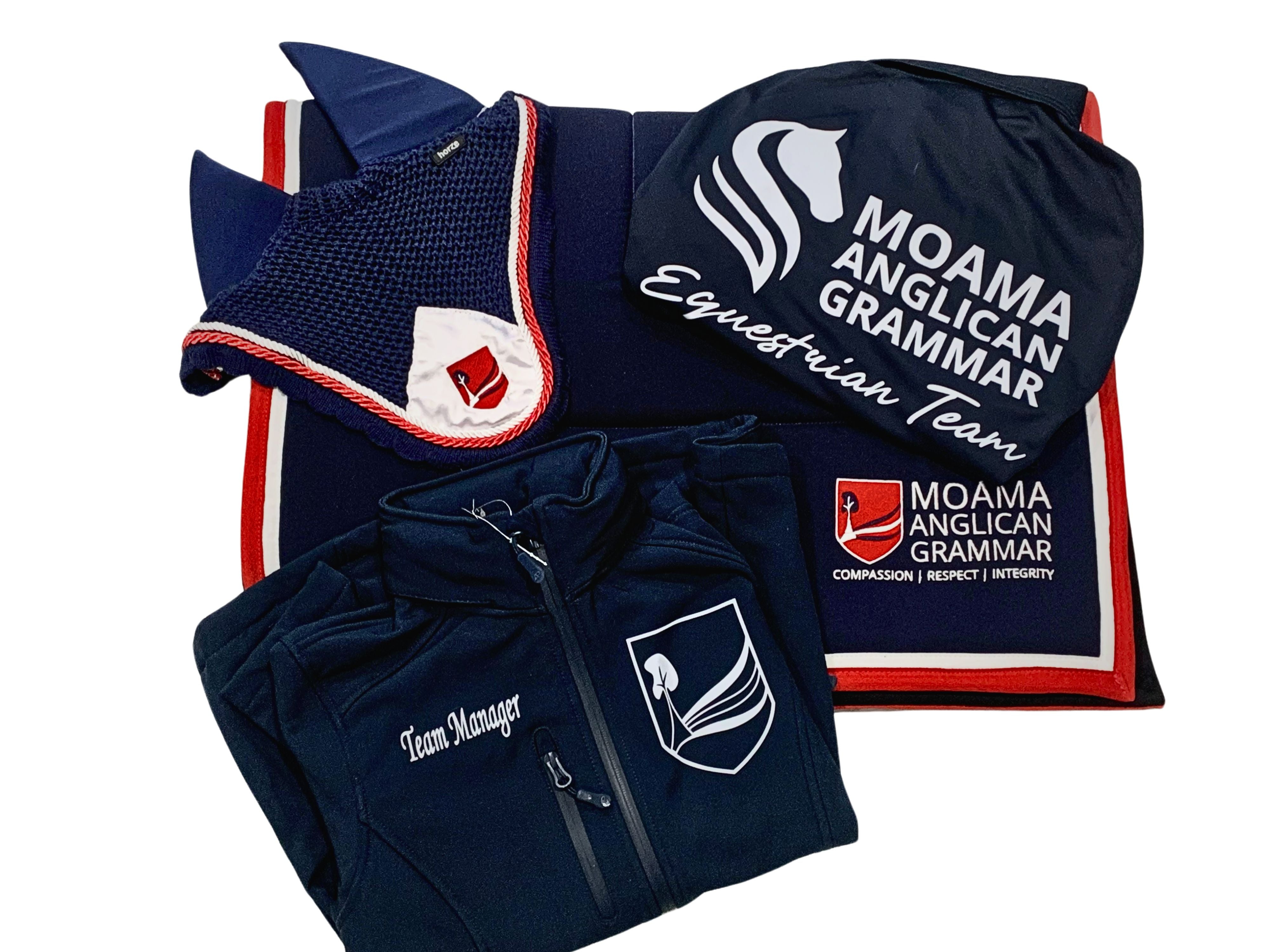 Moama Anglican Grammar Saddle Pad & Ear Bonnet