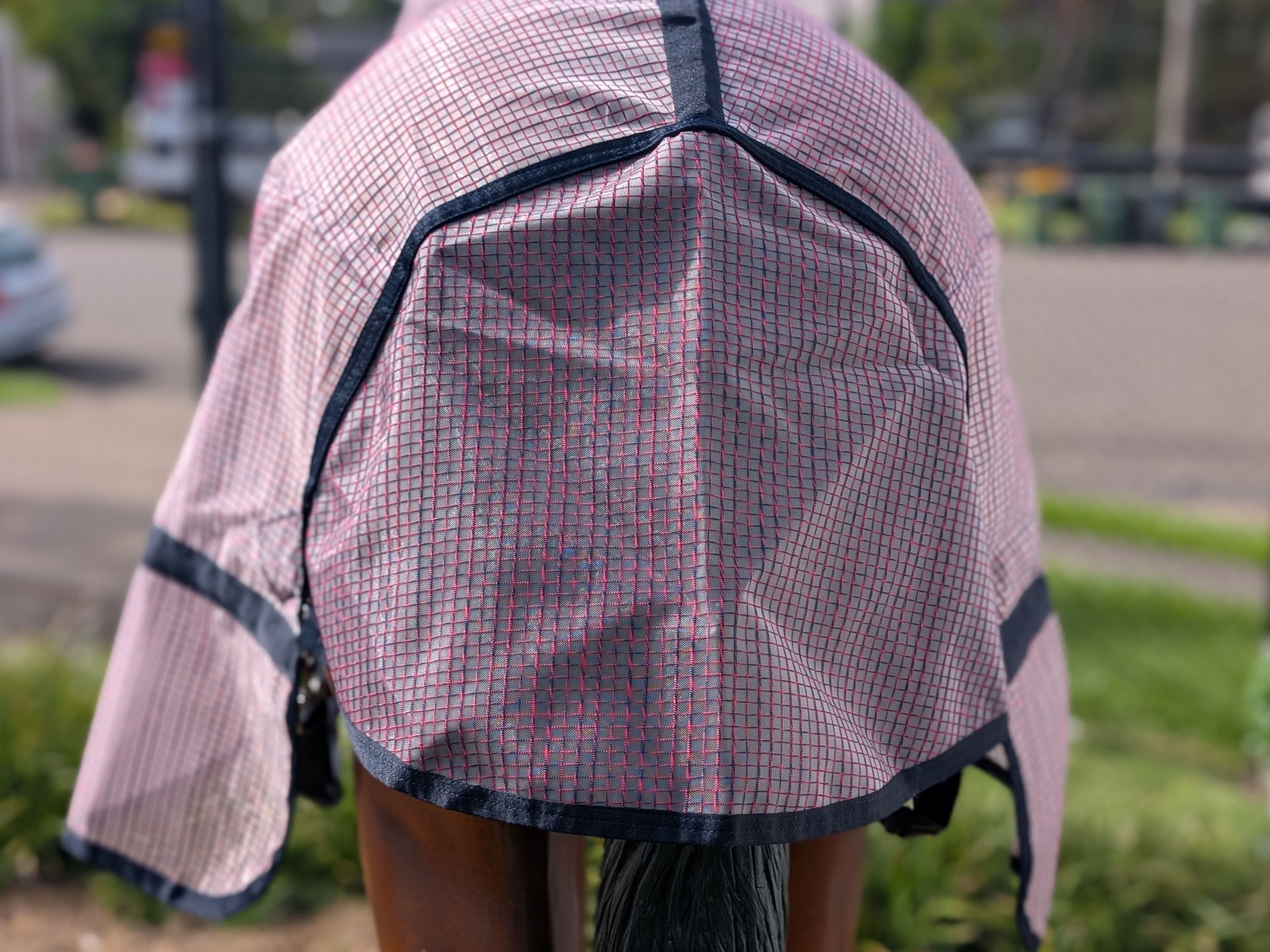 Titan Mesh Hood Combo with Flag Ears - Pink - Limited Stock