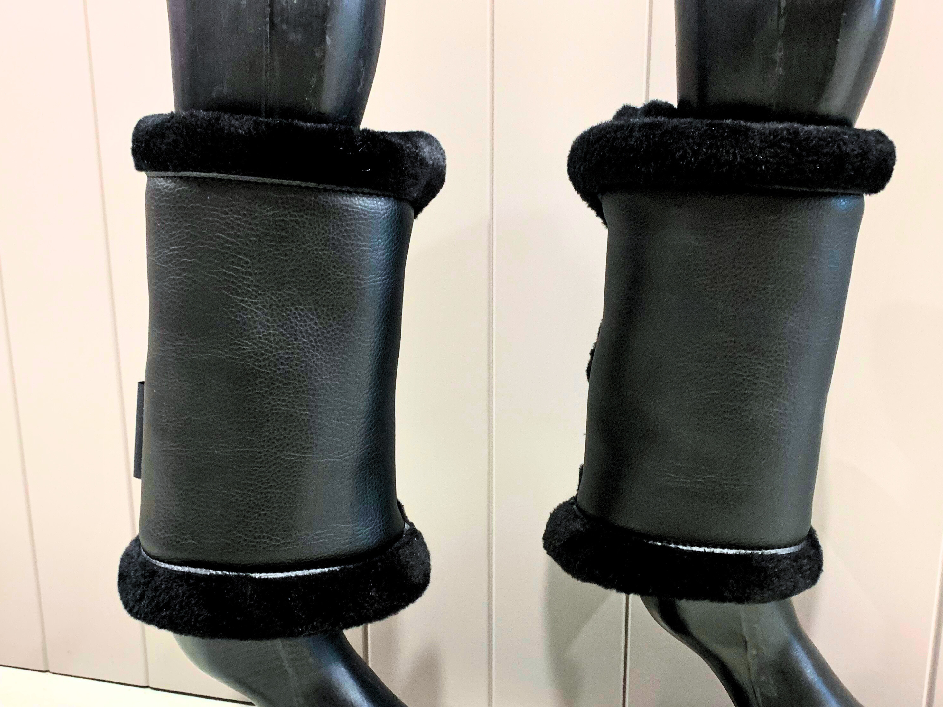 Mink Boots - Black with Black Mink