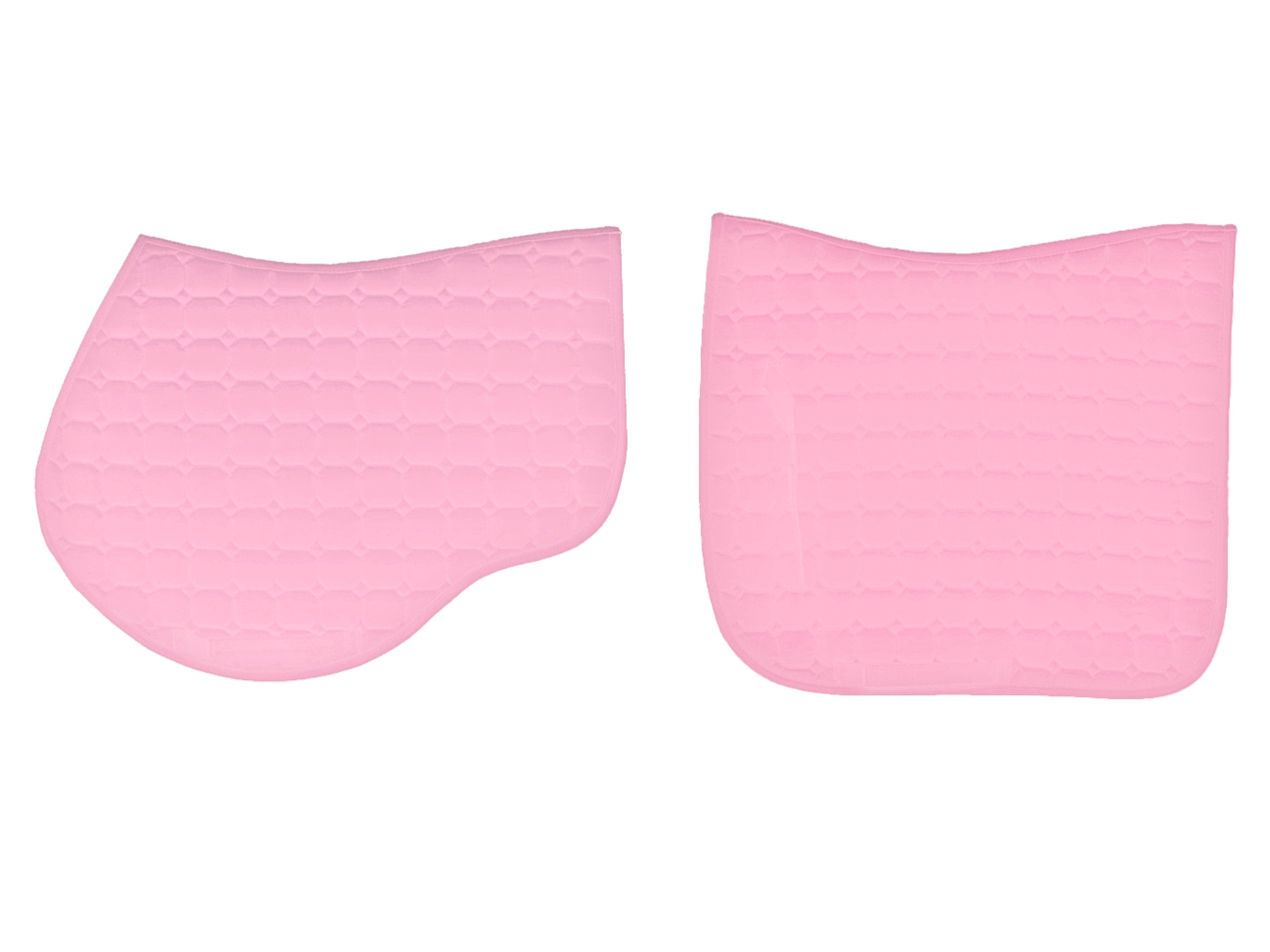 Quilted Saddle Pad - Blush Pink - Design your own!