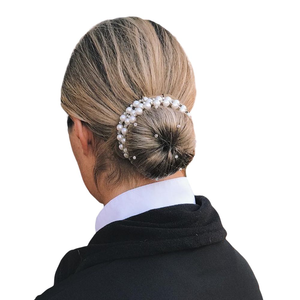 Invisible Hair Bun Net with Pearls