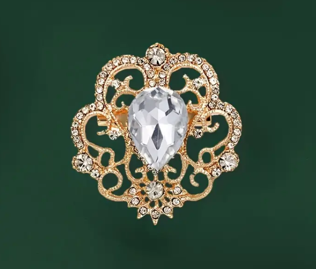Rose Gold Crystal with Rhinestone