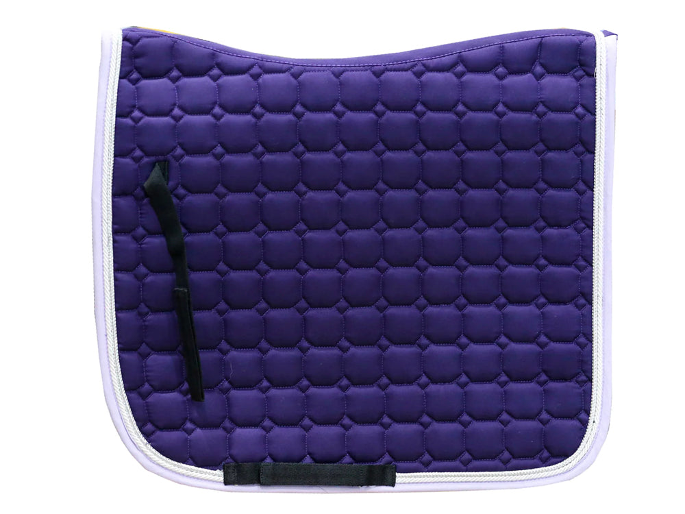 Quilted Saddle Pad - Purple - Design your own!