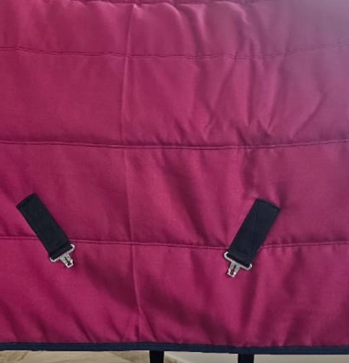 Luxury Stable Doona - Magenta Pink with Navy and hot pink trims