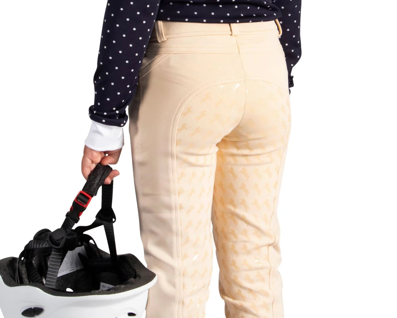 Huntington Girls Ruby Jodhpurs w/Gel - Beige