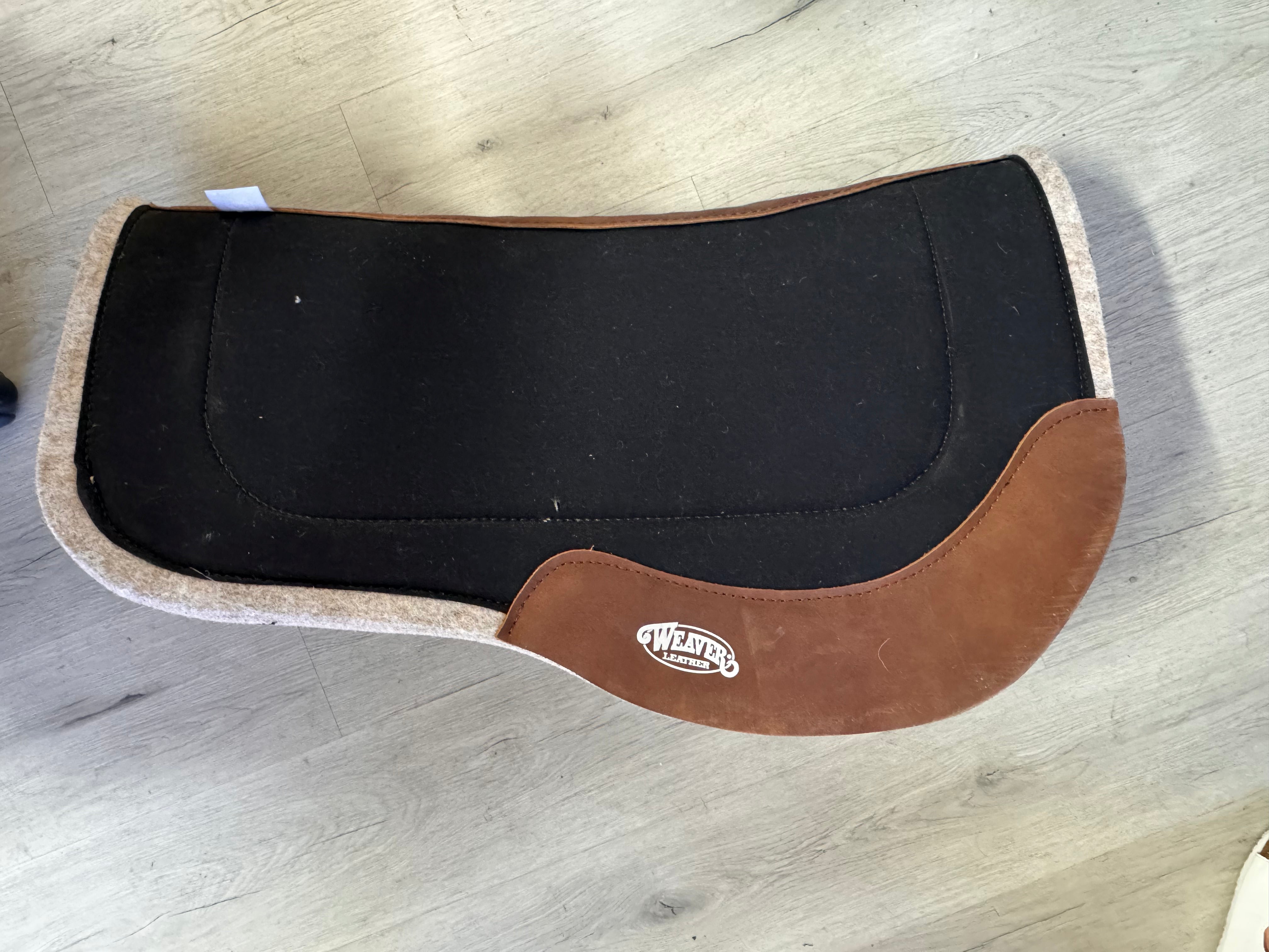 Weaver Trail Gear Felt Saddle Pad Black