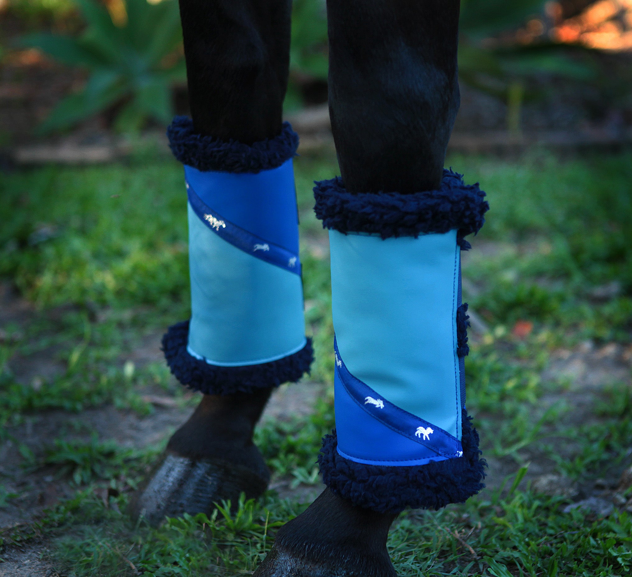 Sherpa Boots - Sky  & Royal Blue (PAIR)