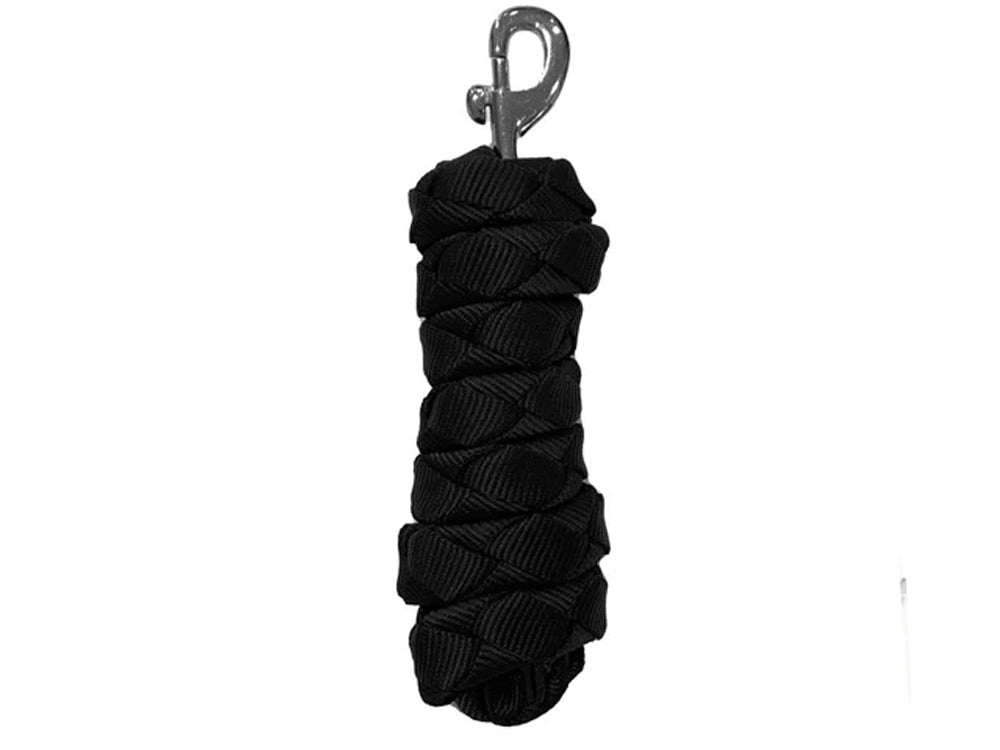 Gala Twisted PP Lead Rope - Black with Silver