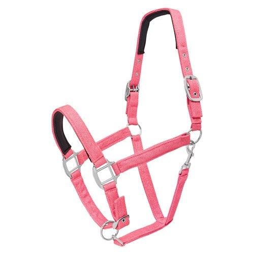 Showmaster Glitter Halter - Pink with Silver Fittings