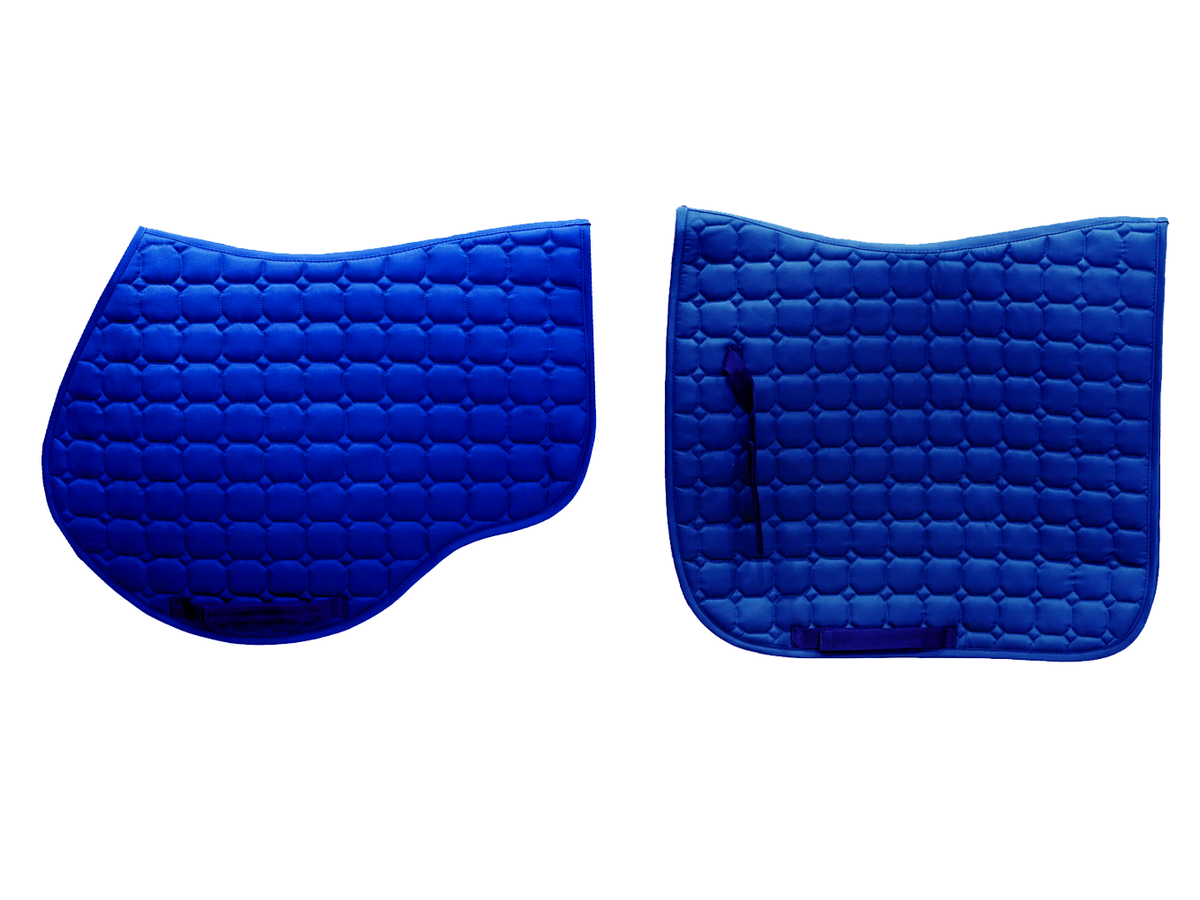 Quilted Saddle Pad Royal Blue Design your own