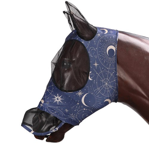 LKool Master Lycra Pull On Fly Mask w/Skirt - Cellestial Star