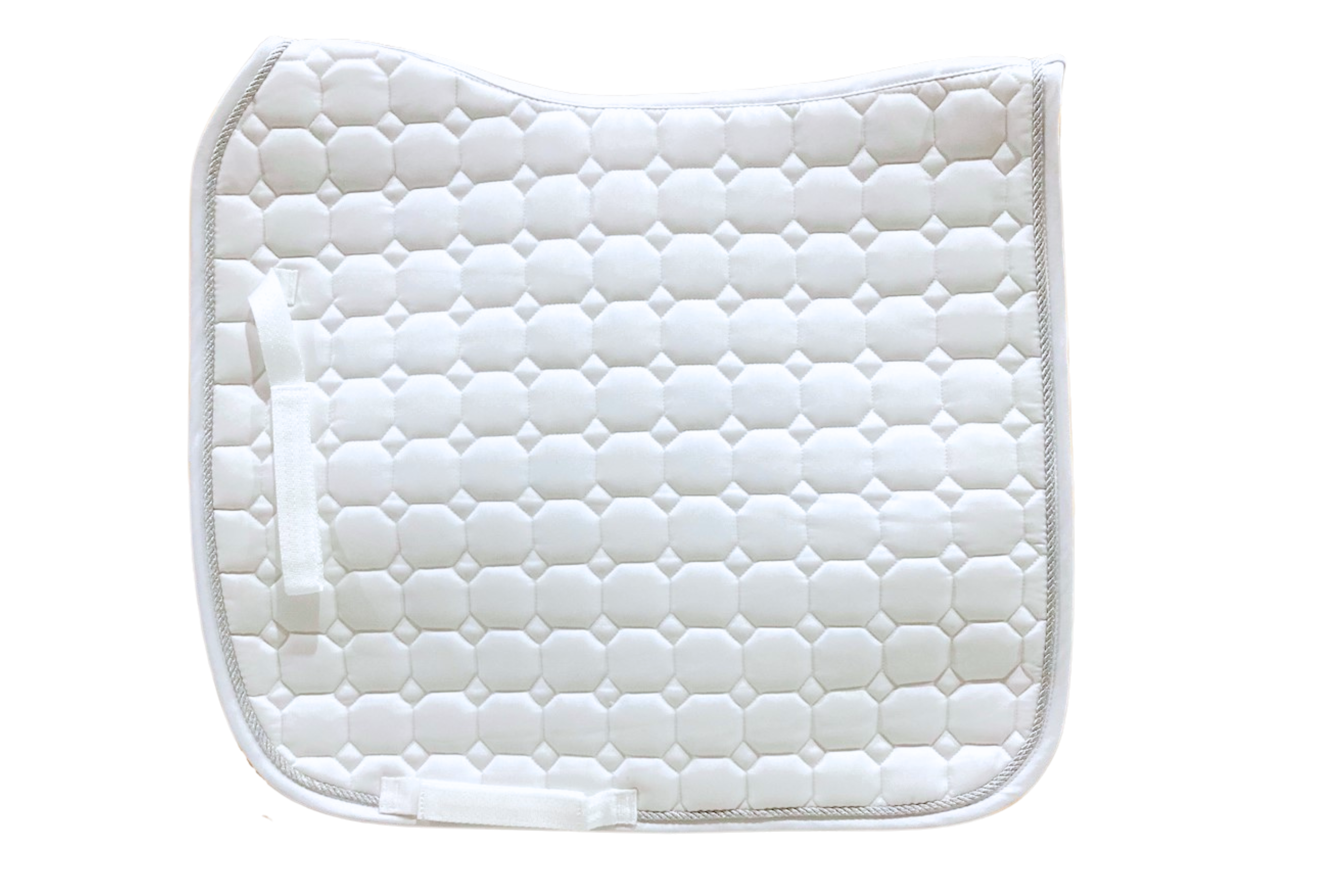 Topline Competition Dressage Saddle Pad with metallic silver rope - Design your own trim!!