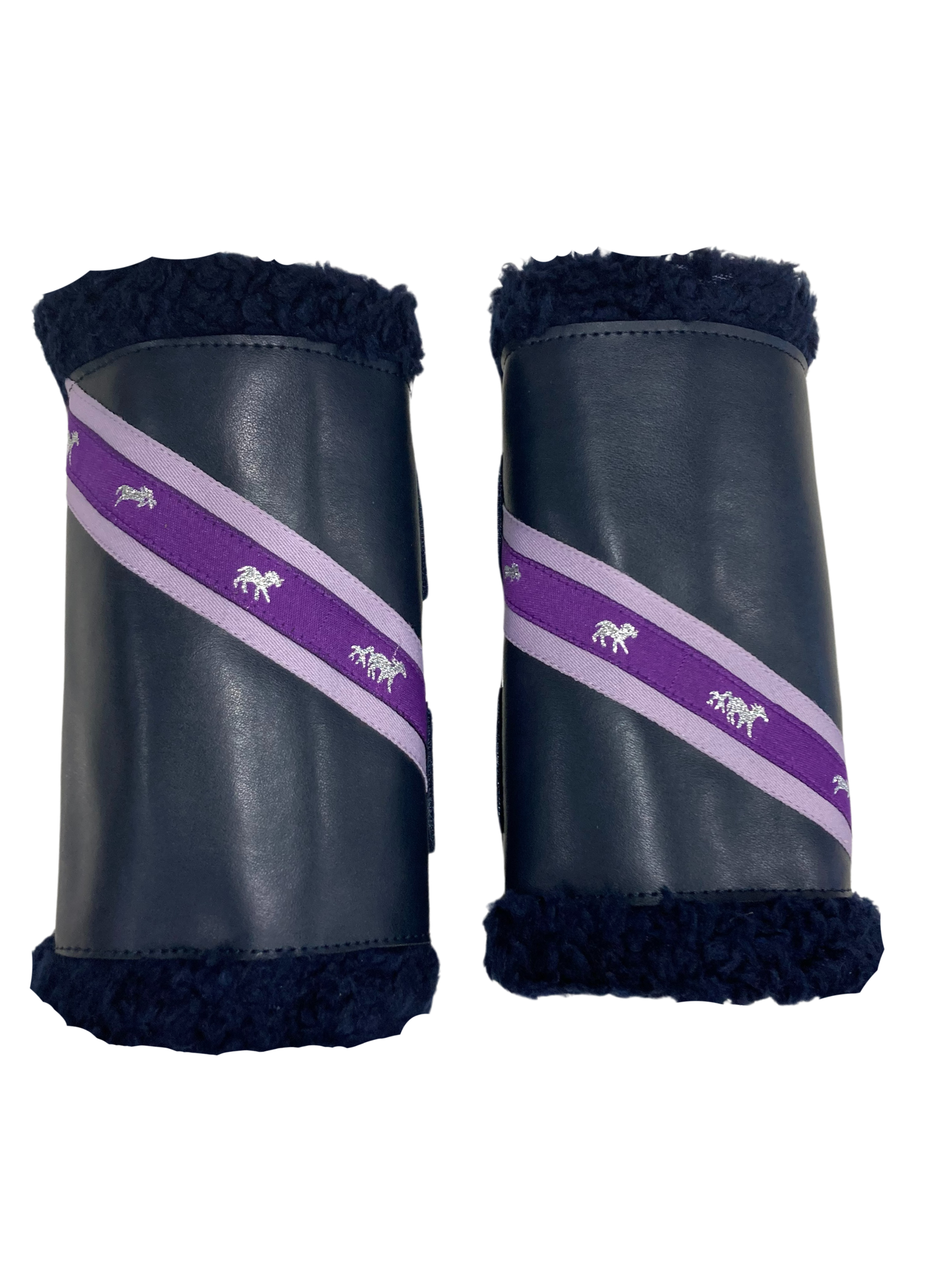 Sherpa Boots - Navy & Purple (Pair)