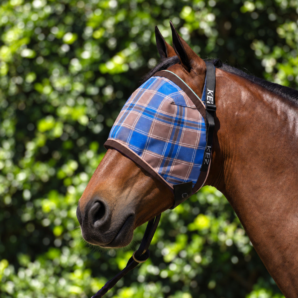 Ice Coffee Ultra Mesh Fly Mask without the nose attachment