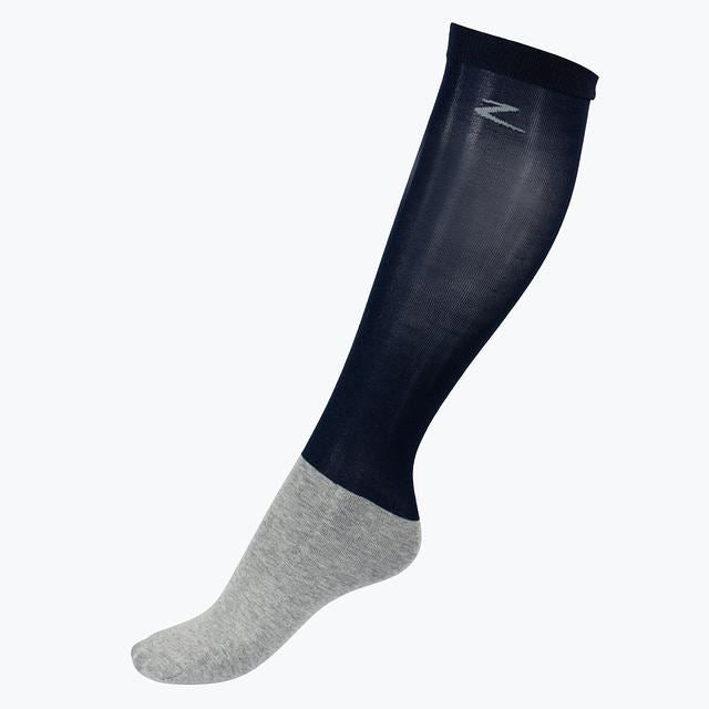 HZ Riding Long Socks Pack 3 Navy/Grey