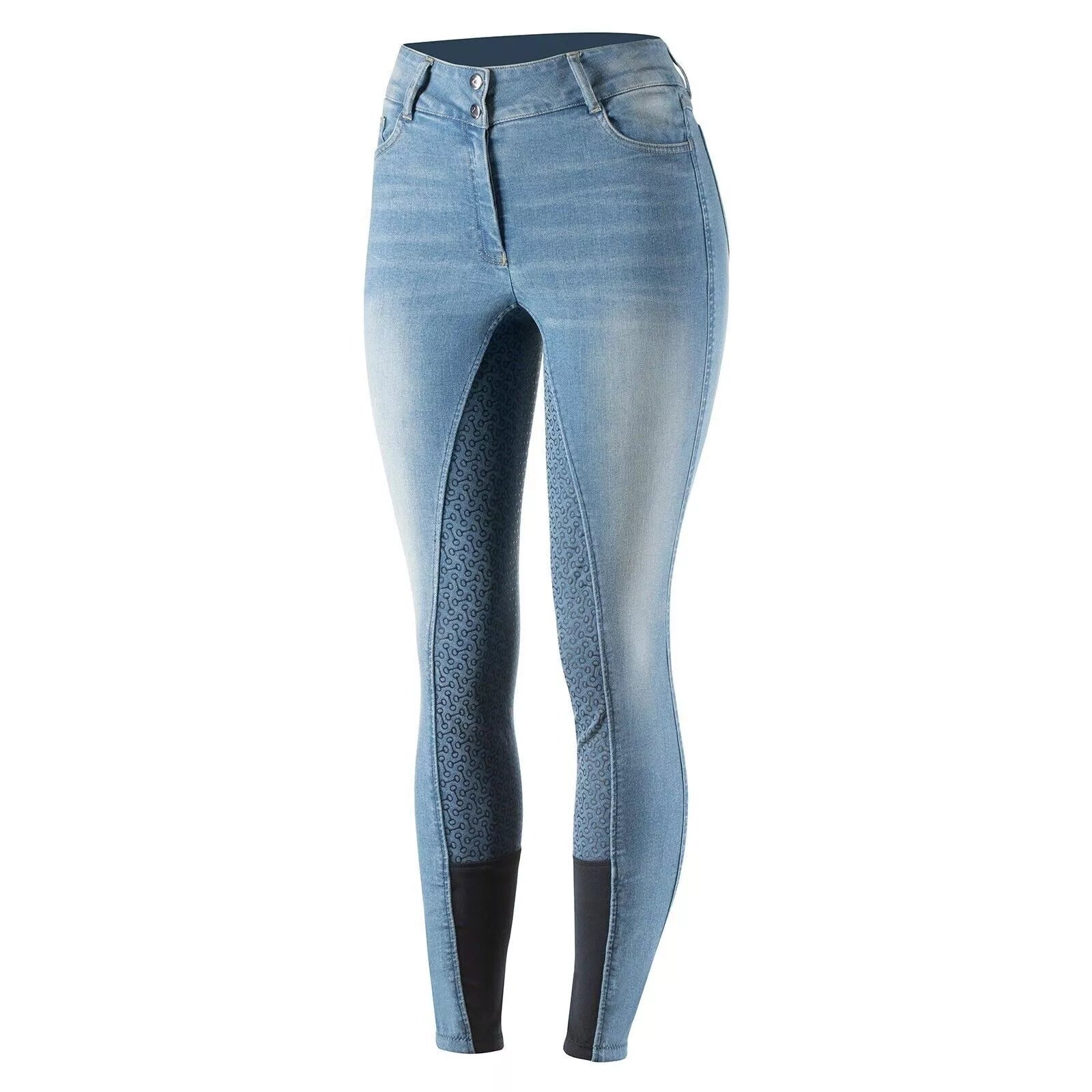 HZ Kaia Ladies Denim Silicon Full Seat Breeches