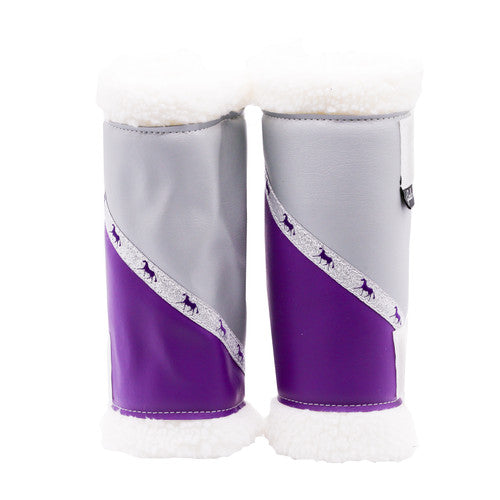Sherpa Boots - Silver & Purple  - Pair - Made to Order