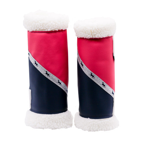 Sherpa Boots - Pink & Navy -Pair -  Made to Order