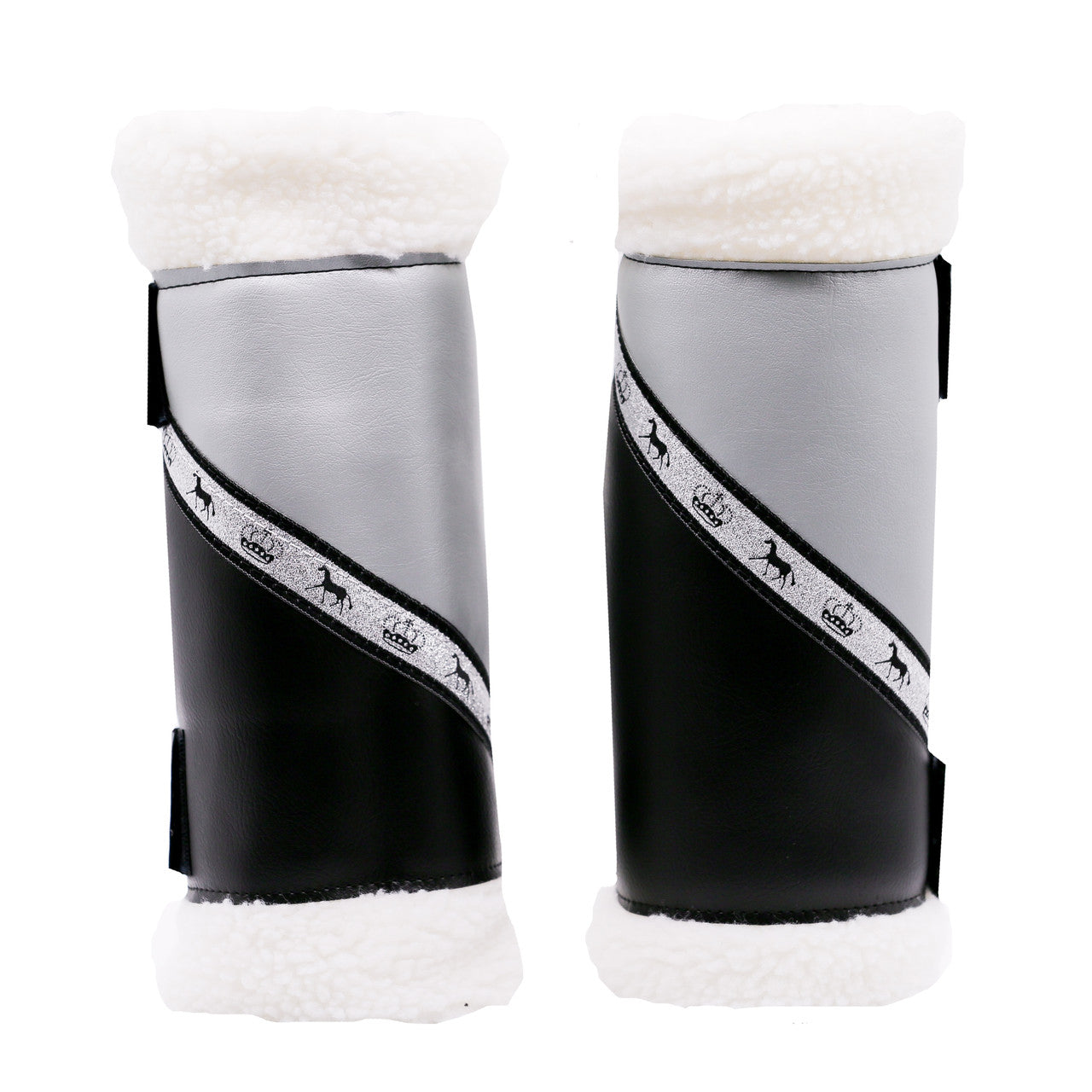Sherpa Boots - Black & Silver - Pair - Made to order