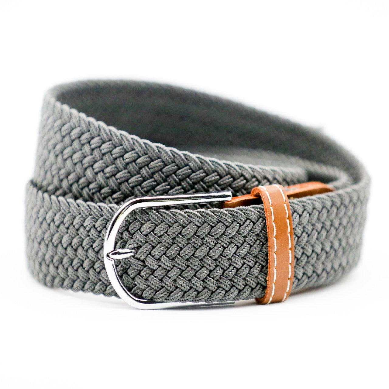 Belt Thick Plain Grey with Tan Ends