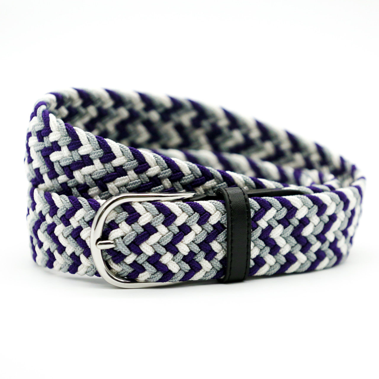 Belt - Purple, Grey & White