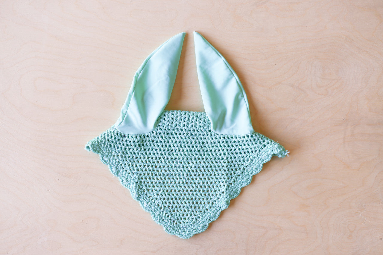 Crochet Ear Bonnet - Mint