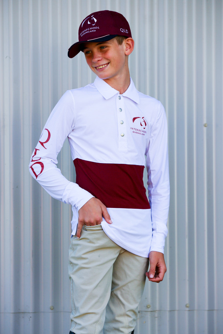 Interschool QLD Long Sleeve Collar Shirt