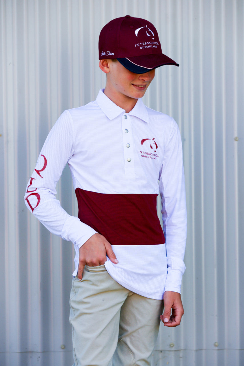 Interschool QLD Long Sleeve Collar Shirt