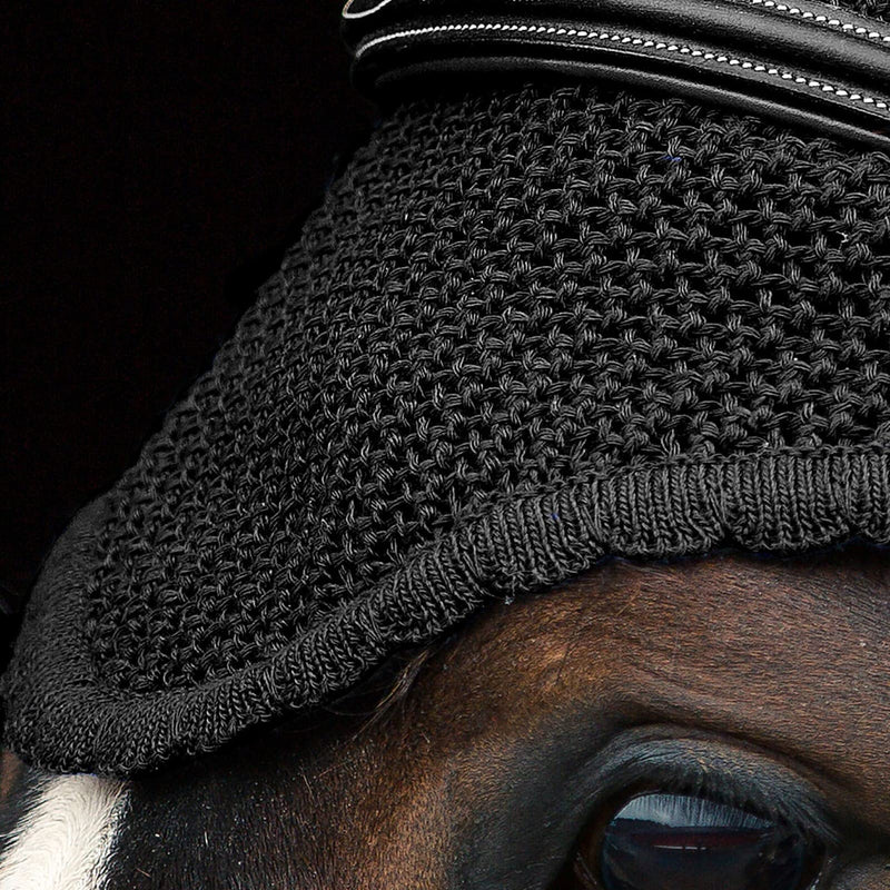 Pro Confort Dynax Horse Ear Bonnet Black Dark Grey