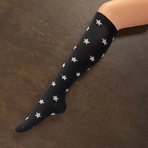Socks - Black & Grey Stars