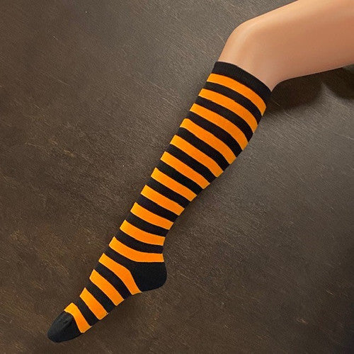 Socks - Black & Orange Stripes