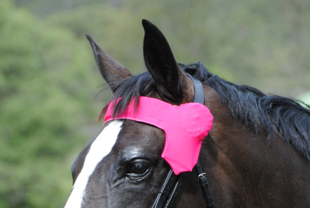 Lycra Browband Cover Hot Pink
