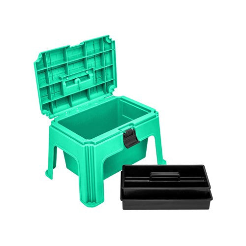Step up tack box Turquoise
