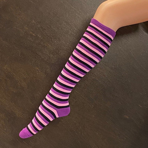 Socks - Pink & Purple Stripe