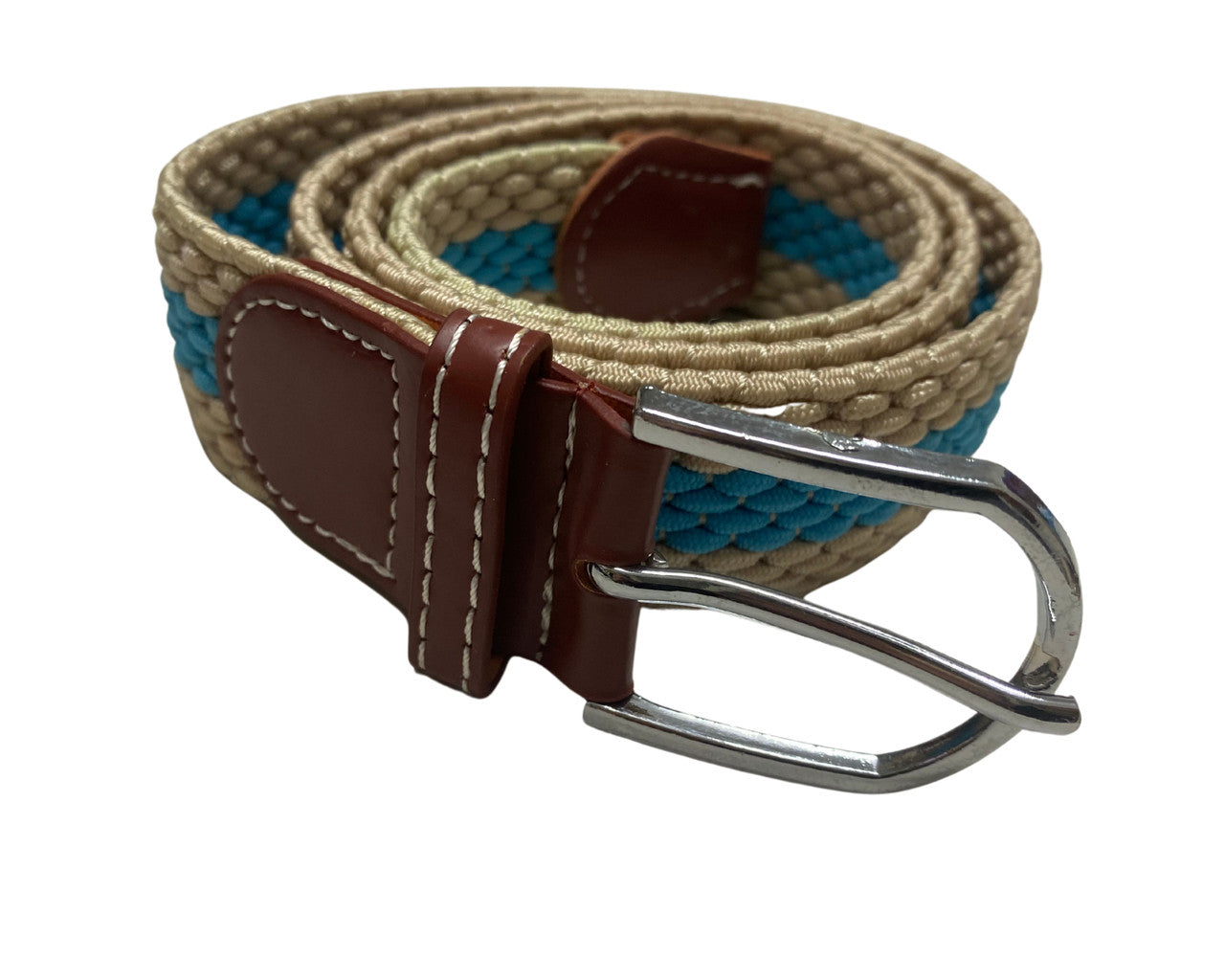 Belt - Tan with Blue Middle