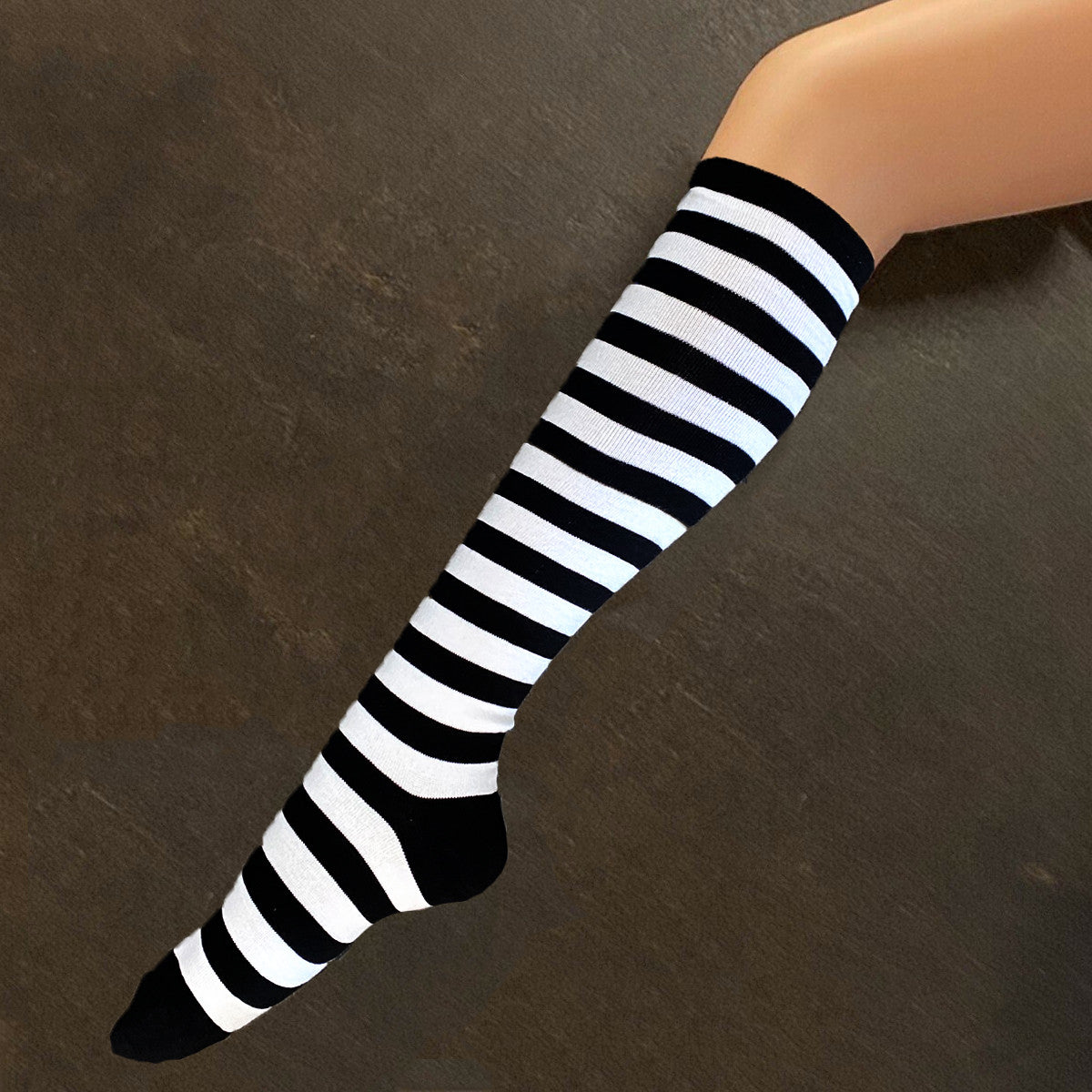 Socks - Black & White Stripe