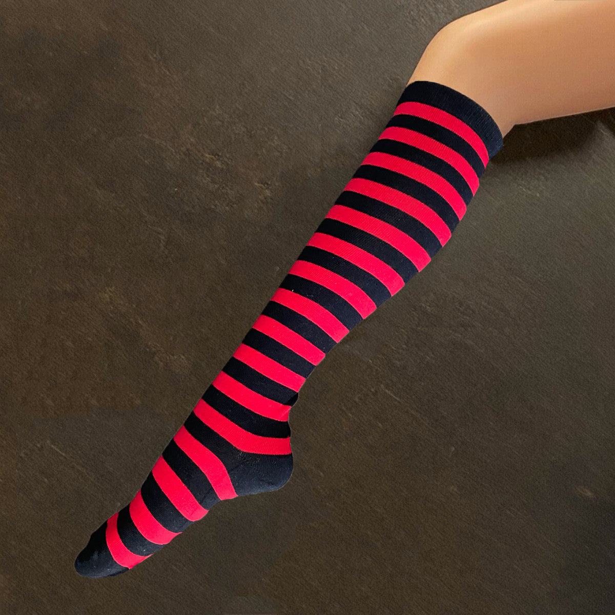 Socks - Red & Black Stripe