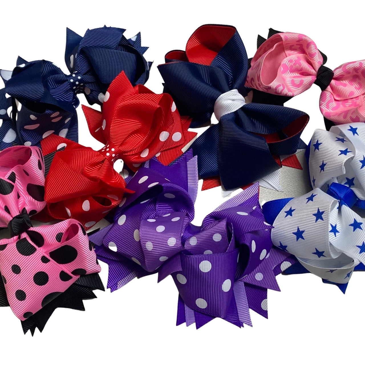 Large Hair Bows Lots of colours - Pair 2 Bows