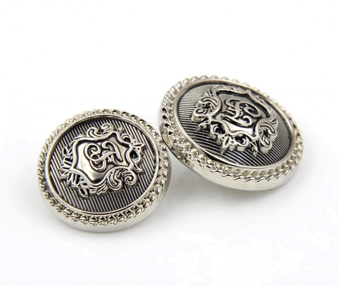 Silver deals coat buttons