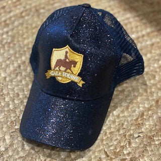 Cap - Glitter Navy with Gold Shield