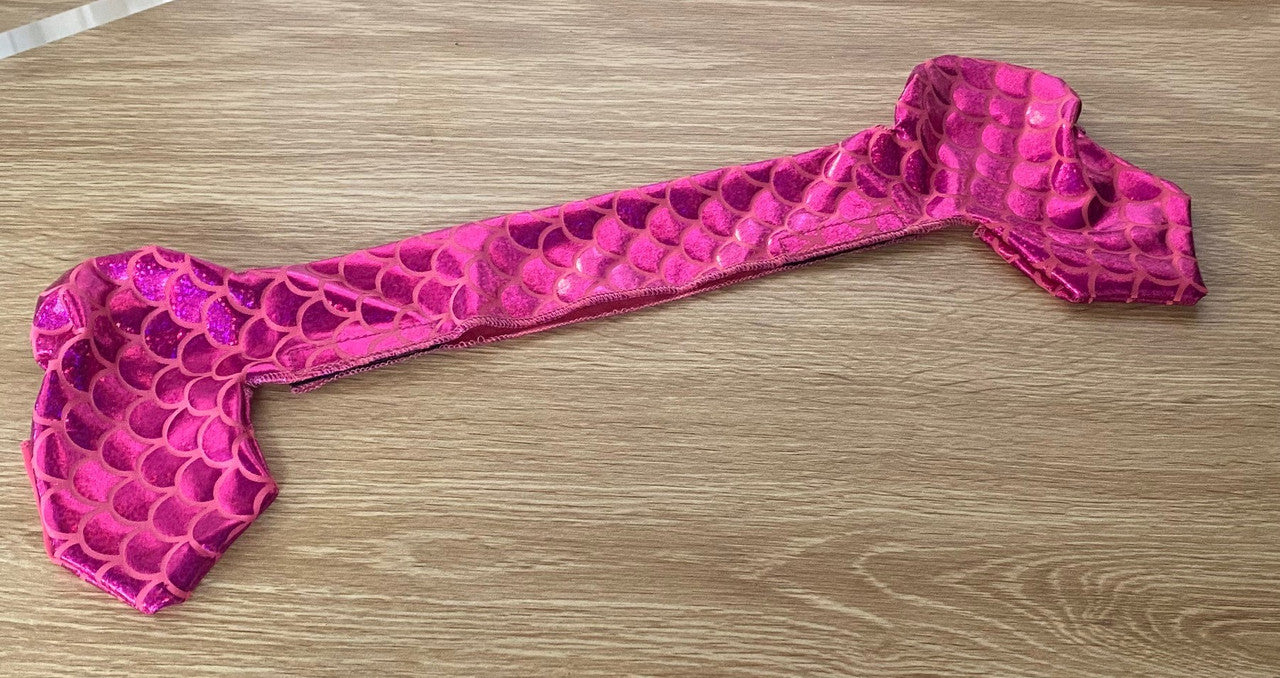 Lycra Browband Cover - Pink Scales