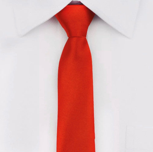 Zipper Tie Bright Red