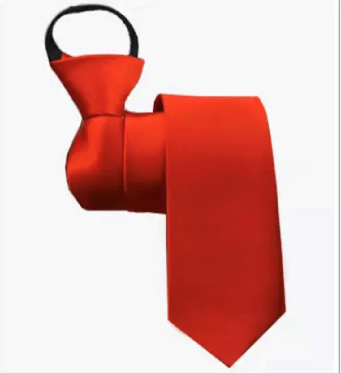 Zipper Tie Bright Red