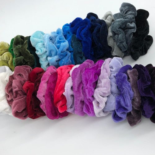 Velvet Hair Scrunchies - choose your colour!