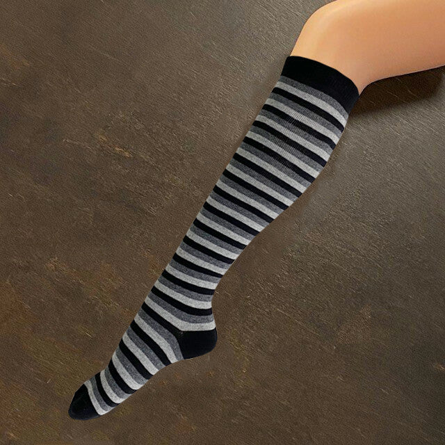Socks - Greyscale Stripe